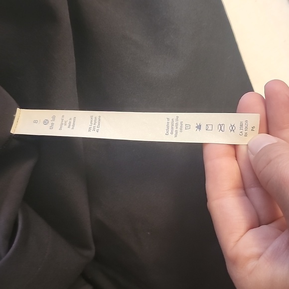 Lululemon Lab Black Dress Tunic Slouch Stretchy 8 - Picture 6 of 7